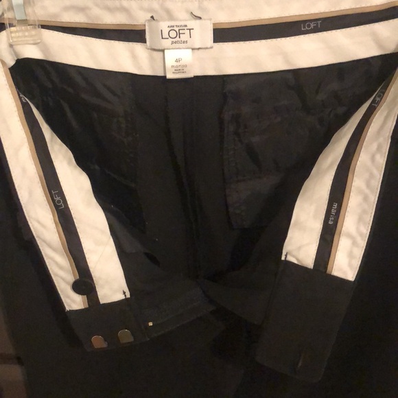 Ann Taylor Loft “Marisa” tailored black pants, size 4P - Picture 4 of 6